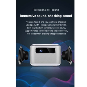Mini <span class=keywords><strong>Proyector</strong></span> Inteligente V8 Pro Android 9 Full HD 1080P Enfoque Automático Keystone Resolución Máxima 4K LED <span class=keywords><strong>Proyector</strong></span> Portátil Wifi - Product Image 2