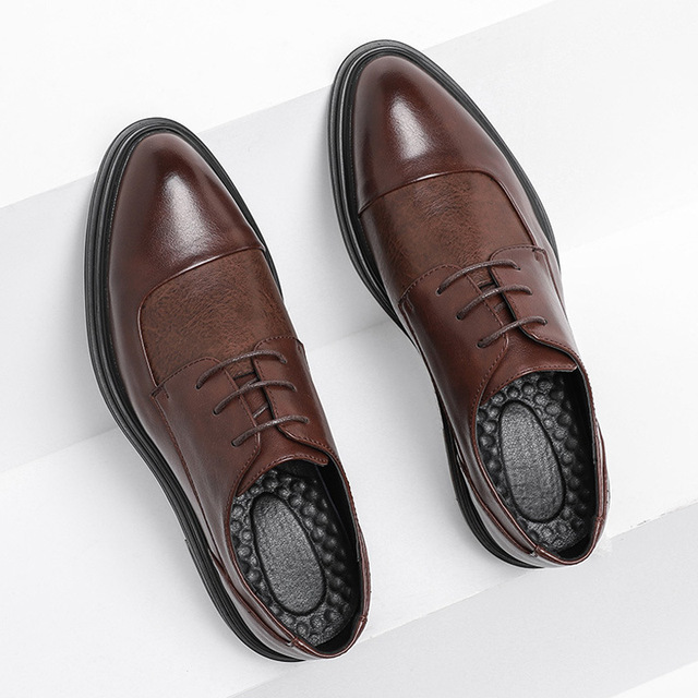 Sh10708a Classic Shoes Men 2024 Casual PU Leather Wedding Dress Shoes