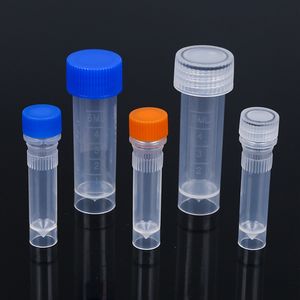 Tubo congelamento 1.5ml1.8ml5ml10ml tubo congelamento plástico tubo teste plástico descartável - Product Image 1