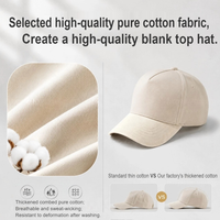 Topi Baseball 5 Panel Unisex Formal Dobby Sporty Pelindung Sinar Matahari 100% Katun Logo Huruf Bordir Topi Perjalanan Umum