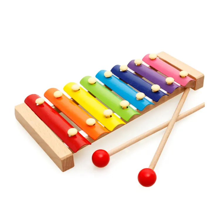 Offre Spéciale début jouets éducatifs logo personnalisé en gros instruments de musique en bois xylophone pour les enfants