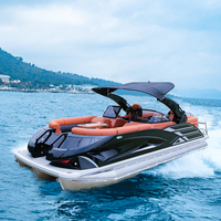 Bateau à réaction en aluminium entièrement soudé Kinocean, luxe, haute vitesse, pour la pêche à la dérive, nouvelle mode pour les divertissements aquatiques et les sports nautiques