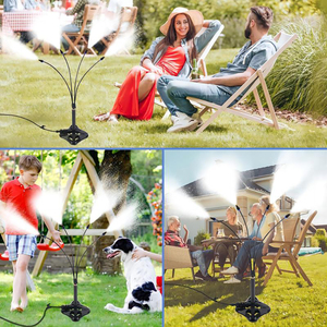 Vente en gros portable 4 buses de pulvérisation système de refroidissement par brumisation mobile brumisateurs flexibles pour patio extérieur - Product Image 4