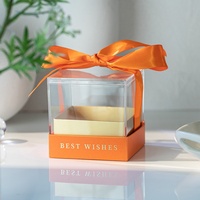 Boîte cadeau en acrylique vert transparent laminé, magnifique, pour mariage, fiançailles, anniversaire, bonbons – En stock