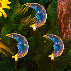 Lampes solaires de jardin Hongyixuan, lot de 3, LED, acrylique, à piquer, décor extérieur étanche - Product Image 1