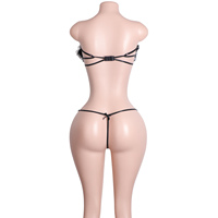 Bikini string à imprimé léopard, tenue de strip-teaseuse, lingerie transparente, body en maille, vêtements de club, vêtements de danse exotique, vêtements de scène