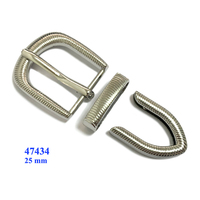Ensemble de boucles de ceinture en alliage de zinc de boucles de chaussure anti-argent de vente chaude