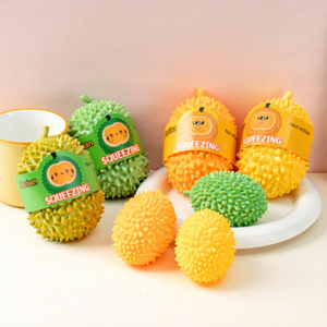 Pelotas Antiestrés de Fruta Durian, Pelotas para Apretar de Rebote Lento, Juguete Blandito para Aliviar el Estrés para Adultos, Niños, Fiestas, Regalos Divertidos - Product Image 5
