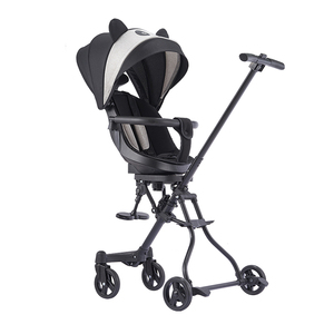 <span class=keywords><strong>Poussette</strong></span> multifonction 3 <span class=keywords><strong>en</strong></span> 1 pliable, de luxe, avec canopée, pour bébé, confortable, <span class=keywords><strong>poussette</strong></span> bidirectionnelle et légère - Product Image 2