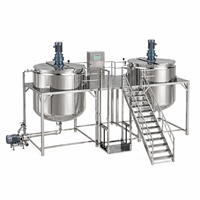Homogénéisateur mélangeur industriel 500L de qualité alimentaire avec moteur ABB pour la production de détergents, produits chimiques de nettoyage, shampoings, savons liquides et produits cosmétiques 2026