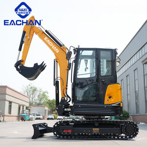 EACHAN Frete Grátis 3.5 Ton Mini Escavadeira De Borracha Esteira Farm Orchard Compact Digger Motor Diesel Hidráulico Pequena Escavadeira - Product Image 1