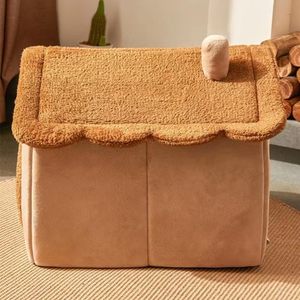 <b>Plush</b> Enclosed Rectangular <b>cat</b> Bed, Durable & Washable, for Small/medium <b>Cats</b> Rest & Play. Contact Service for Shipping Info. - Product Image 2
