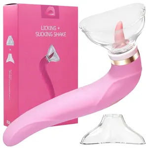 Atacado Mulheres Brinquedos Sexuais Peito Lambendo Clitóris Língua Chupando Estimulador Orgasmico Feminino Vibrador Brinquedos Produtos Eróticos Sex Shop