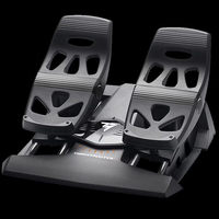 Volante de Pedales Thrustmaster TFRP para Simulador de Vuelo, Compatible con PC, PS4, PS5, Control Preciso con Cable