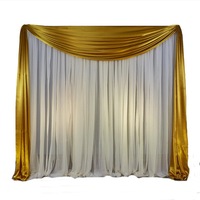 Kits de toile de fond en tuyaux et draperies de 8 pieds x 20 pieds, décorations de mariage, rideau de scène extérieur