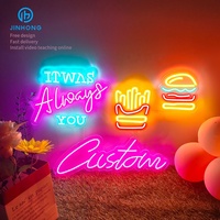 Enseigne lumineuse néon personnalisée en acrylique UV, lettres lumineuses, décoration artistique électronique, enseigne publicitaire murale suspendue, enseigne de restaurant ouvert