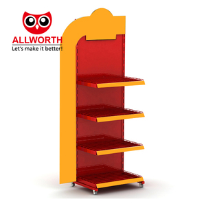 Siêu thị cửa hàng bán lẻ dây kim loại mới được thiết kế hiển thị kệ đứng với <span class=keywords><strong>logo</strong></span> - Product Image 3