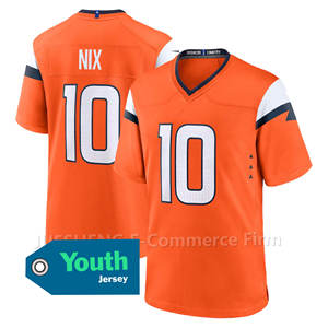 2026 キッズユース デンバーシティ 10 # ボ・ニックス 15 # ボニット<span class=keywords><strong>2</strong></span> # スルタンII 14 # サットンチームゲームジャージー ステッチ入りアメリカンフットボールジャージー - Product Image 2