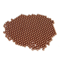 1.8mm H62/65 katı pirinç topu bakır rulman topları