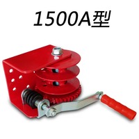Winch Manual Galvanis Merah Baru Giga+ Kapasitas Besar 1500A/B untuk Saluran Air, Pintu Udara Buka-Tutup Peternakan Ayam, Garansi 1 Tahun