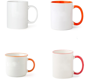 Grande tasse en céramique blanche de 12 oz (340 ml) avec poignée, tasse à thé ou à café, idée cadeau pour les hommes et les femmes, pour le bureau ou le travail - Product Image 4