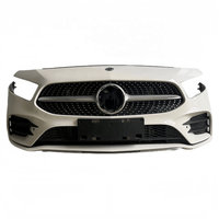 Ensemble de pare-chocs avant avec radiateur pour Mercedes-Benz Classe A W177, pare-chocs avant complet OEM A200 AMG35, d'origine, d'occasion.
