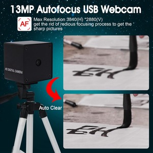 Elp độ nét cao 13MP IMX214 FHD PC Webcam 2880P 2160p không có biến dạng tự động lấy nét USB âm thanh cuộc họp máy ảnh cho hội nghị video - Product Image 3