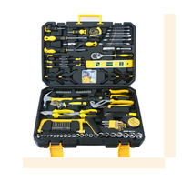 119 Kits d'outils manuels en acier au chrome-vanadium, durables et faciles à utiliser, kits de bricolage avec embouts de 1/4 pour la réparation à domicile et l'assemblage de meubles