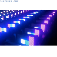 Projecteur Stroboscopique à Pixels DMX RDM 300W 960x0.3W RGBW à Matrice Segmentée 8 Zones, Gradation 16 Bits, en Alliage d'Aluminium, Haute IRC, pour Scène et Toile de Fond KTV