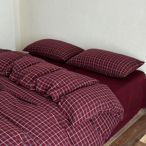 Vua Kích Thước Hiện Đại Bộ Đồ Giường Đặt 100% Rửa Sạch Bông Duvet Cover Sọc Chăn Mô Hình Hình Học Dễ Dàng Chăm Sóc Dây Kéo Đóng Cửa Góc Quan Mối - Product Image 2