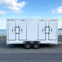 Remorque de toilettes de luxe, toilettes mobiles, remorques sanitaires portables, toilettes personnalisables en couleur et en taille