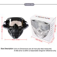 Lunettes de motocross Lunettes de moto VTT MX ATV Silicone anti-dérapant de haute qualité coupe-vent cyclisme lunettes de course avec masque