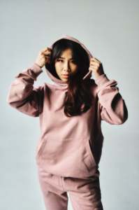Sweat à capuche personnalisé pour femmes poids lourd décontracté athlétique coton français éponge <span class=keywords><strong>polaire</strong></span> blanc pull femmes sweat - Product Image 6