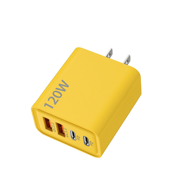 Wholesale 120W PD Charger EU UK US Plug Fast Charging C Charger Adapter 4 Ports Dual USB C Wall Charger for iPhone for Samsung