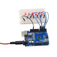 HKST ATMEGA328P ATMEGA328P-AU SMD CH340 Versión Mejorada MCU R3 Placa de Desarrollo Módulo Microcontrolador Kit de Estudio DIY para Estudiantes
