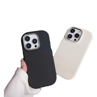 Casing HP Anti Benturan Berlapis Elektroplating TPU+PC untuk 17 Pro/15 Pro Max/14/13/12 dengan Warna Polos & Kustomisasi Trendi