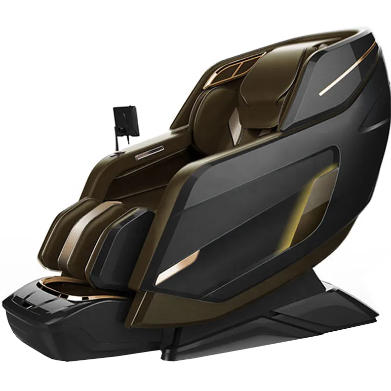 Atacado Sl Track 4D Full Body Elétrica Gravidade Zero Massage Chair Com Roller Chair Calor E Mensagem Recliner Airbags