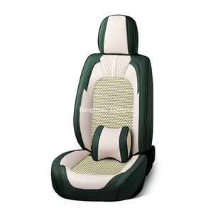 Cojín Universal de cuero Pu 5d para asiento de coche, accesorios de <span class=keywords><strong>Interior</strong></span> de coche, conjunto completo impermeable, funda de asiento de coche para cinco asientos - Product Image 6