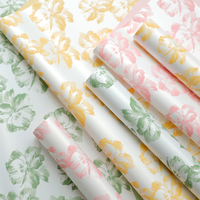 Papier d'emballage floral Ouya à imprimé floral rêveur, film floral imperméable, papier d'emballage pour bouquets de fleurs, matériaux d'emballage en gros pour fleuristes