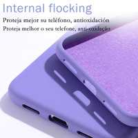 Coque de téléphone antichoc en silicone liquide souple avec logo couleur personnalisé pour iPhone 18 17 16 15 14 13 Pro Max
