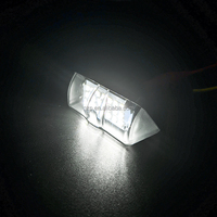 Accessoires de voiture transparents lumineux LED lampe de numéro de plaque d'immatriculation pour Toyota Rav4 Prius Alphard Vellfire