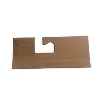 Porte-échantillons textiles en carton avec en-tête personnalisée pour l'affichage des échantillons de tissu