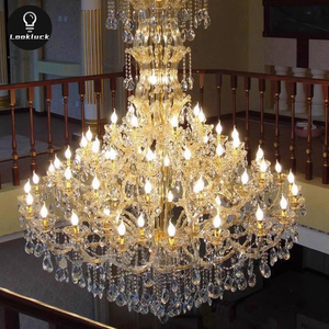 Lampadario floreale di cristallo moderno di lusso nuovo Design personalizzato per soggiorno Villa Hotel lampadari luci a sospensione - Product Image 2