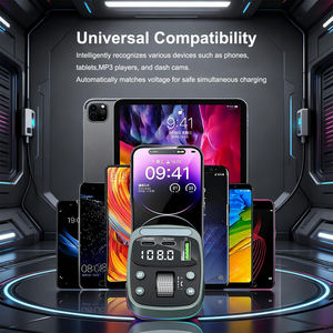 Nouvelle mise à niveau GZ08 lecteur <span class=keywords><strong>MP3</strong></span> de voiture Portable avec PD25W charge rapide véritable stéréo BT 5.4 transmetteur FM mains libres et chargeur de voiture - Product Image 4