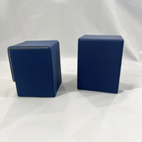 Étui de rangement pour cartes à aimant fort en cuir PU personnalisé pour cartes à pochette unique JO-TC-09 boîte de jeu de cartes Yugioh Trading Tcg Mtg