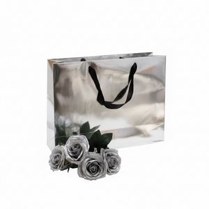 LH Custom Design Luxury Biodegradable Durable Kraft Paper <b>Bags</b> with Embossing for Jewelry Brand - Product Image 2