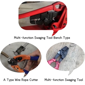 24-inch cấp công nghiệp băng ghế dự bị gắn thủy lực swaging công cụ đa chức năng crimper Báo Chí cho cáp Dây rope & ferrules Die Set - Product Image 4