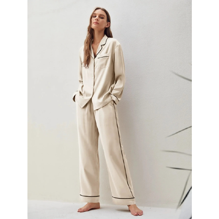 Summer Custom Ladies Pyjamas Pocket Front