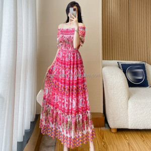 Vestido Bohemio Indio Kasturi Elegante y a la Moda, Corte Entallado, Alta Calidad, Último Diseño, Precioso Chifón de Manga Corta - Product Image 2