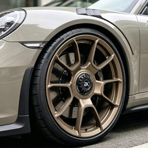 Rines Bku Forjados 5x130 para <span class=keywords><strong>Porsche</strong></span> 911 991 992 Turbo <span class=keywords><strong>Carrera</strong></span> 4s <span class=keywords><strong>GTS</strong></span> GT3 718 GT4 RS de 19, 20 y 21 Pulgadas, Rines de Aleación con Bloqueo Central - Product Image 3